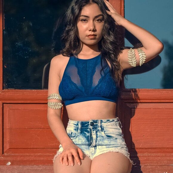 Tree Leaf Cuff Bangle Bracelet Set Adjustable Metal Jewelry for Women - Picture 4 of 7